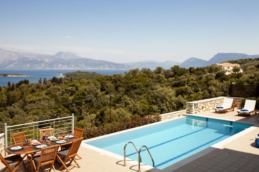 Melina - holiday villa with panoramic infinity pool on Meganissi, Greece