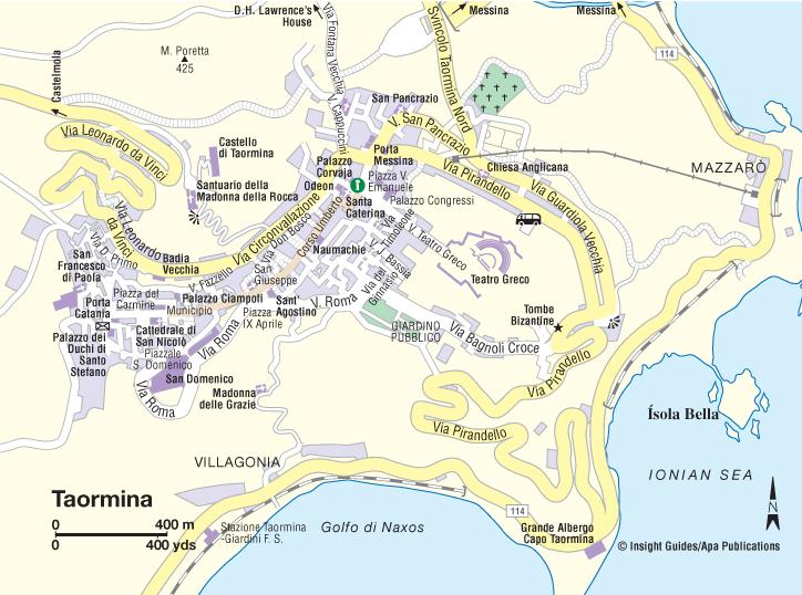 Taormina Location On The Italy Map Ontheworldmap Com - vrogue.co
